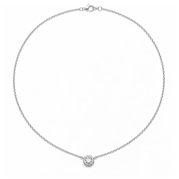 Necklace "White Point Of Light"