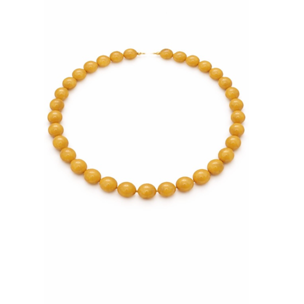Necklace "Yellow Jade"