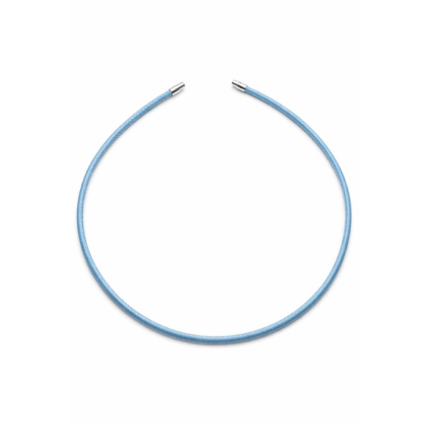 Necklace "Blue Leather" Heinz Jörg