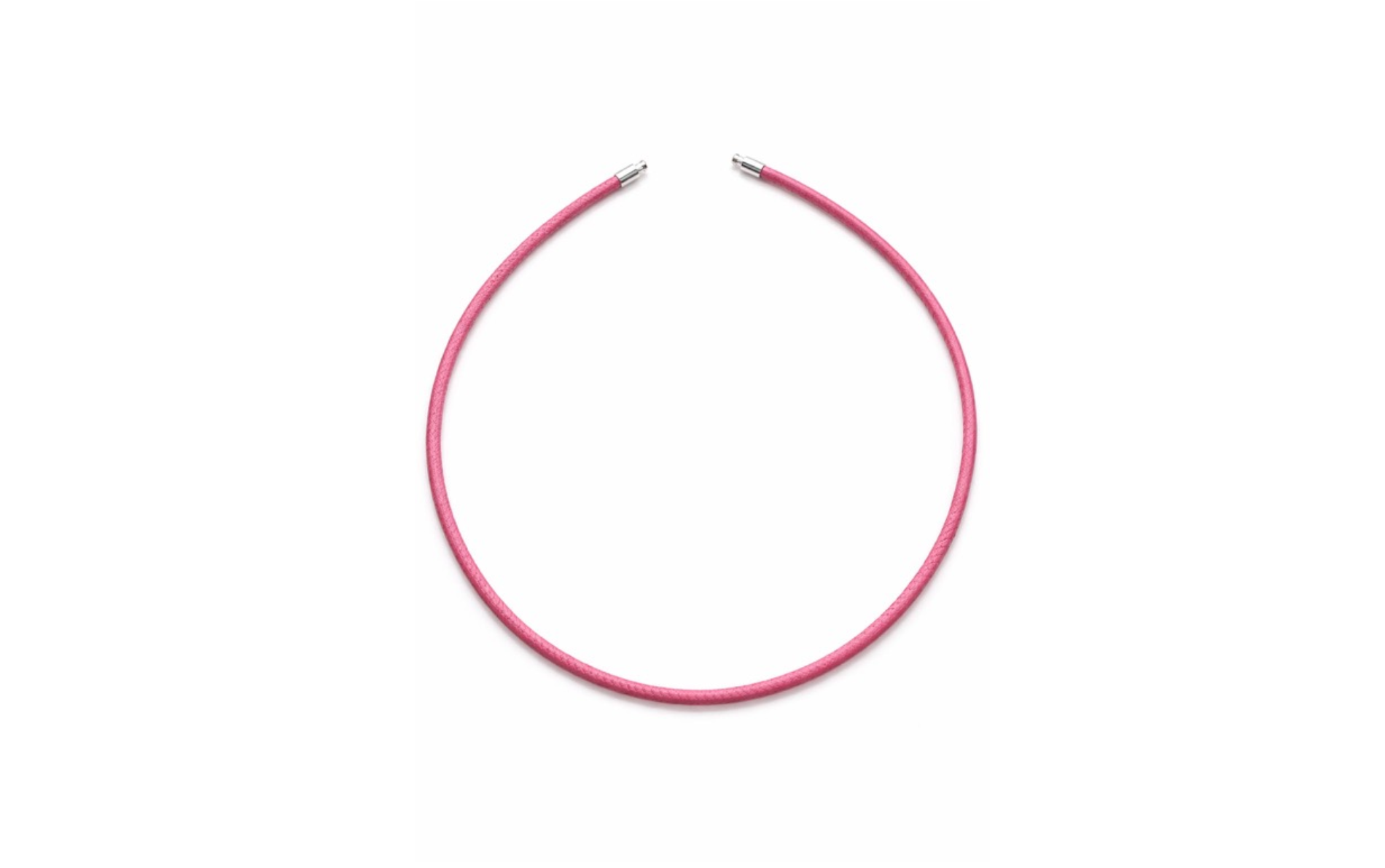Necklace "Pink Leather" Heinz Jörg