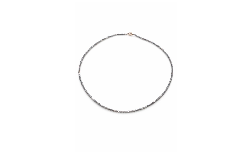 Necklace "Grey Drops"