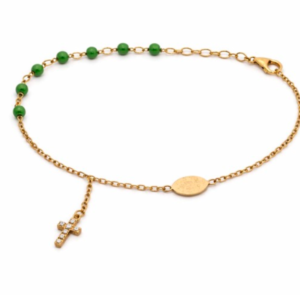 Bracelet "Green drops"