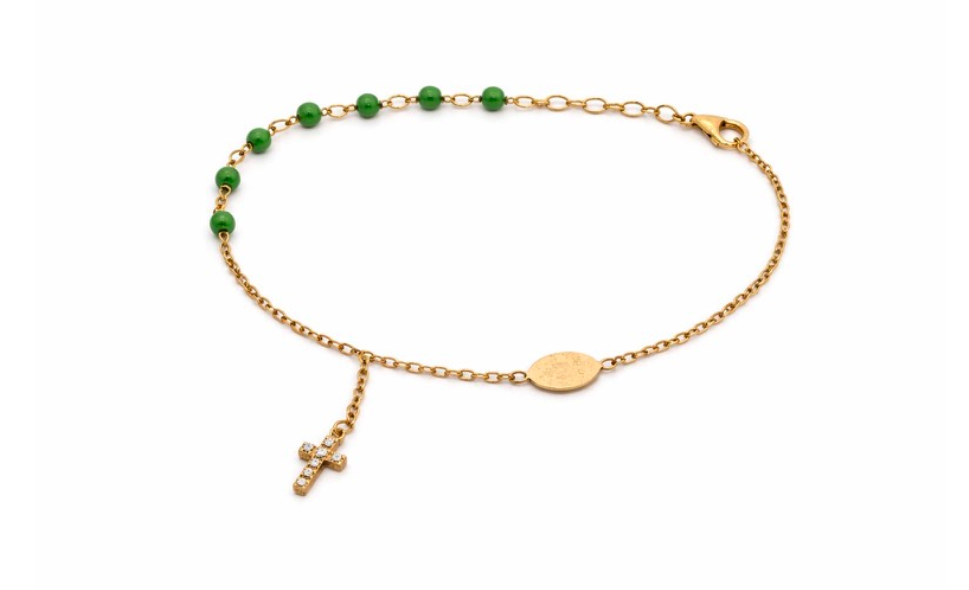 Bracelet "Green drops"