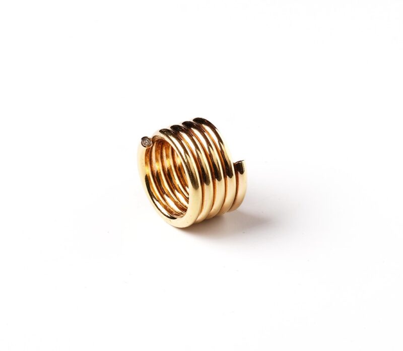 Ring 'Wikkel' smal  5 wikkels
