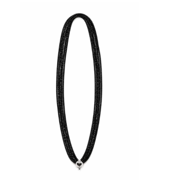 Necklace "Black Raindrops"