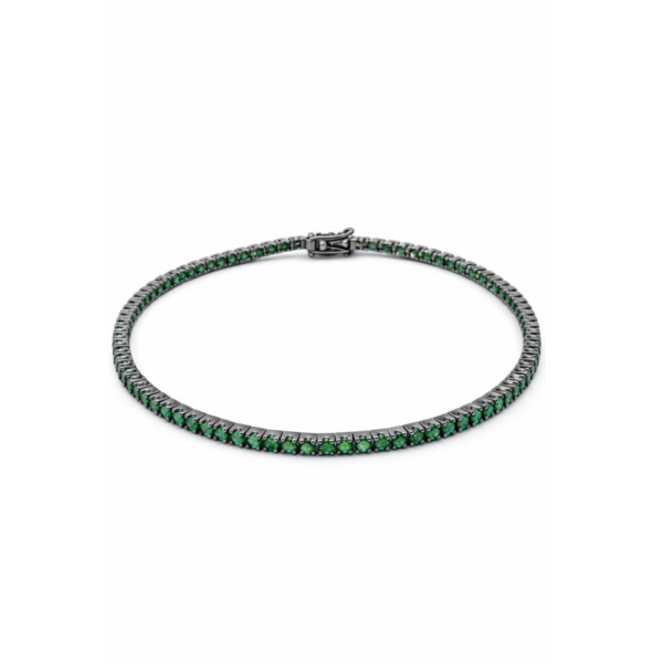 Bracelet green diamonds